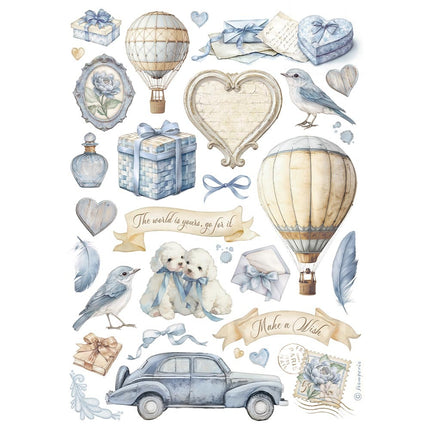 A4 Rice paper packed - Timeless mixed elements