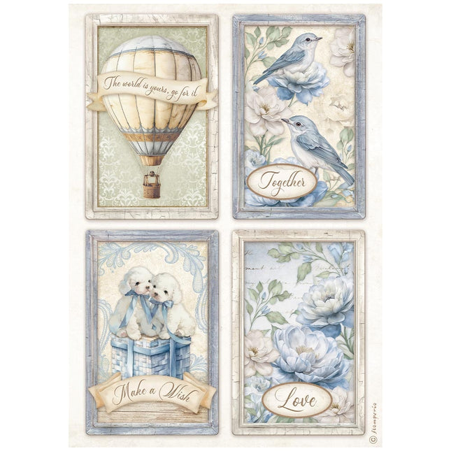 A4 Rice paper packed - Timeless 4 cards