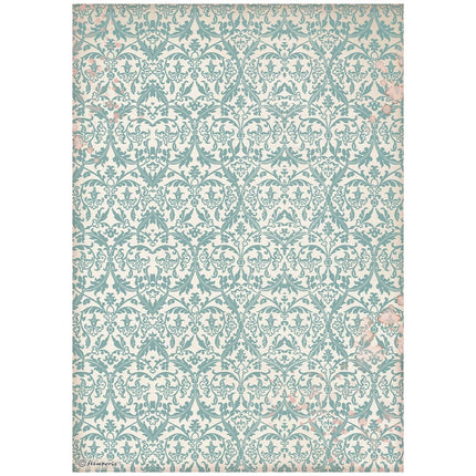 A4 Rice paper packed - Venice City of Art turquoise tapestry