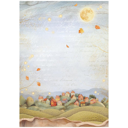 A4 Rice paper packed - Whispering woods hills