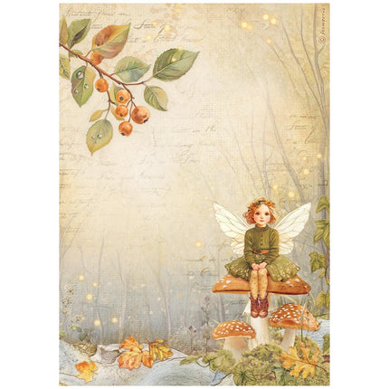 A4 Rice paper packed - Whispering woods fairy
