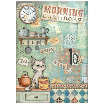 A4 Rice paper packed - Furry Friends Morning is a soft promise