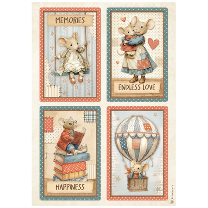 A4 Rice paper packed - Family 4 cards