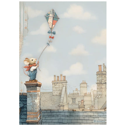 A4 Rice paper packed - Family kite