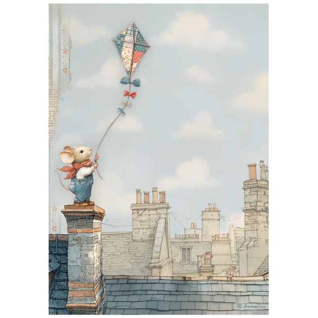 A4 Rice paper packed - Family kite