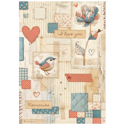 A4 Rice paper packed - Family patchwork