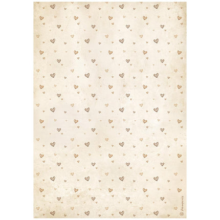 A4 Rice paper packed - Baby hearts pattern