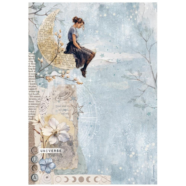 A4 Rice paper packed - Secret Diary moon