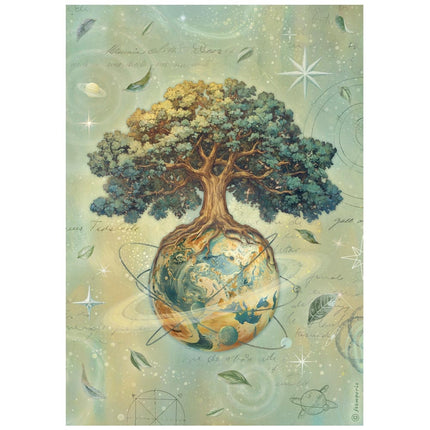 A4 Rice paper packed - A new Beginning The World Tree