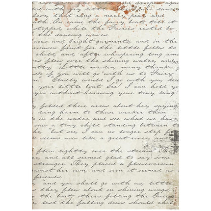 Printed A4 Rice paper for Art and Craft - Our Way handmande letter