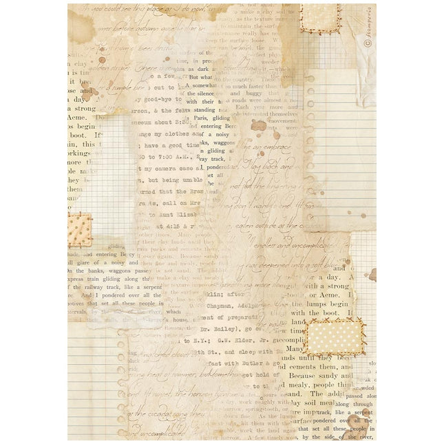 Printed A4 Rice paper for Art and Craft - Cozy Family Books scraps