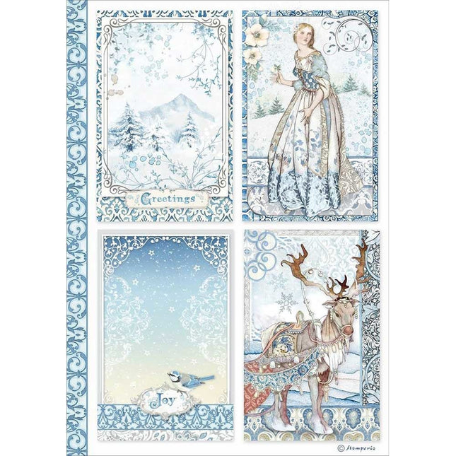 A4 Rice paper packed Cards