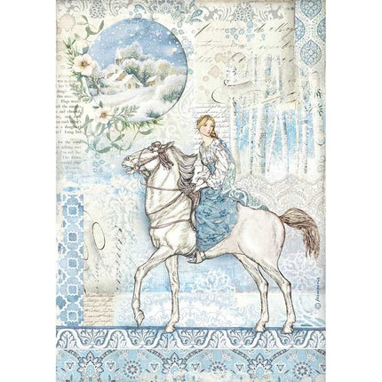 A4 Rice paper packed Horse