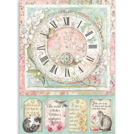 A4 Rice paper packed Clock
