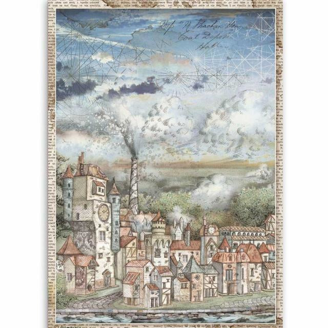 A4 Rice paper packed Sir Vagabond cityscape
