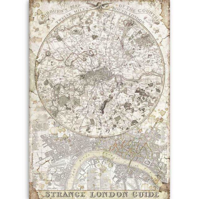 A4 Rice paper packed Lady Vagabond strange London guide