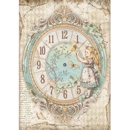 A4 Rice paper packed - Alice clock