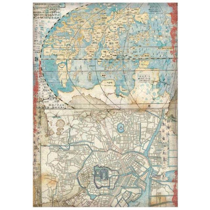 A4 Rice paper packed - Sir Vagabond in Japan map