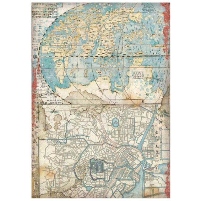 A4 Rice paper packed - Sir Vagabond in Japan map