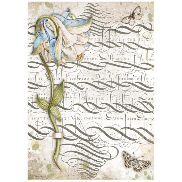 A4 Rice paper packed - Romantic Garden House columbin