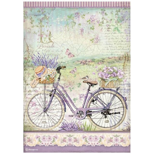 A4 Rice paper packed - Provence bicycle
