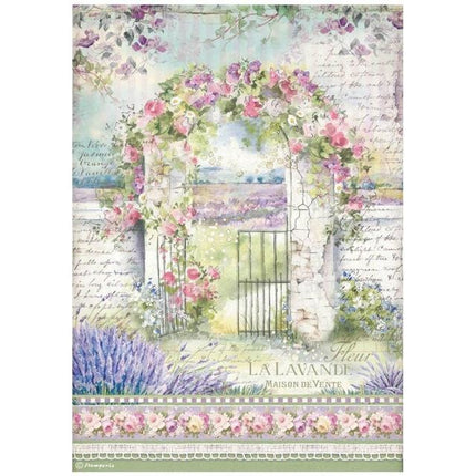A4 Rice paper packed - Provence arch
