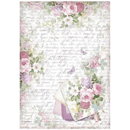 A4 Rice paper packed - Provence bouquet