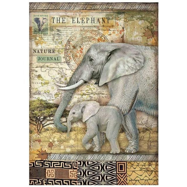 A4 Rice paper packed - Savana The elephant