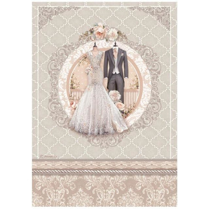 A4 Rice paper packed - You and me wedding dress