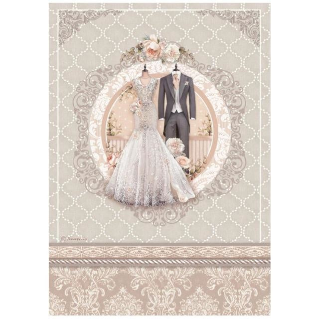 A4 Rice paper packed - You and me wedding dress