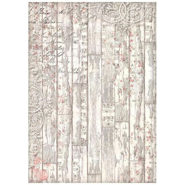A4 Rice paper packed - Sweet winter wood pattern