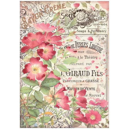 A4 Rice paper packed - Rose Parfum Savon créme