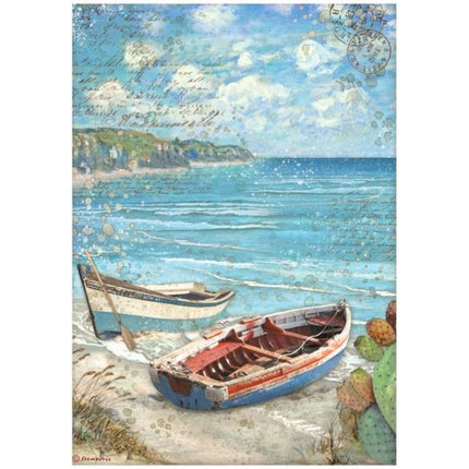 A4 Rice paper packed - Blue Dream boats