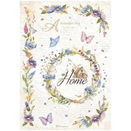 A4 Rice paper packed - Create Happiness Welcome Home garland