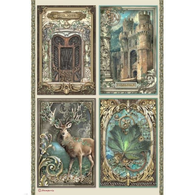 A4 Rice paper packed - Magic Forest cards