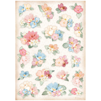 A4 Rice paper packed - Create Happiness Oh lá lá flowers