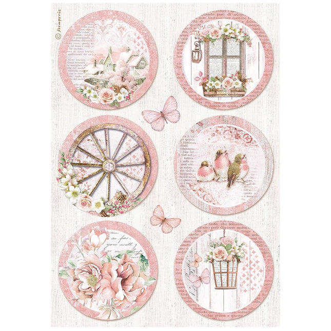 A4 Rice paper packed - Roseland rounds