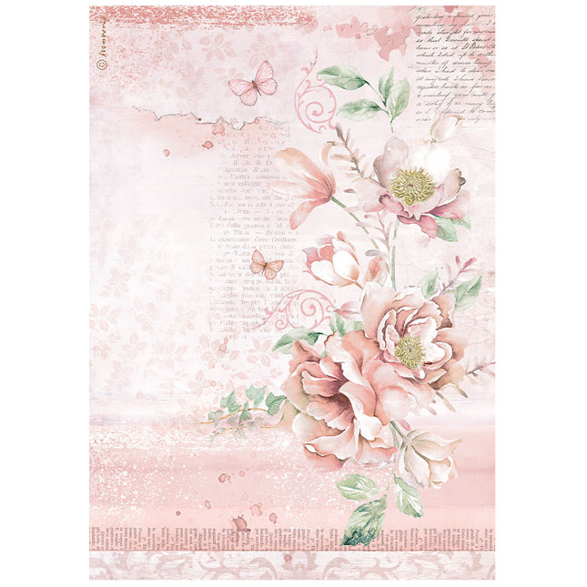 A4 Rice paper packed - Roseland flowers