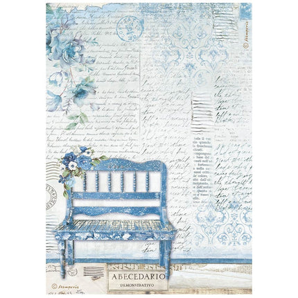 A4 Rice paper packed - Blue Land bench