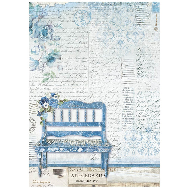 A4 Rice paper packed - Blue Land bench