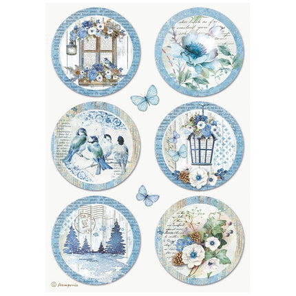 A4 Rice paper packed - Blue Land rounds