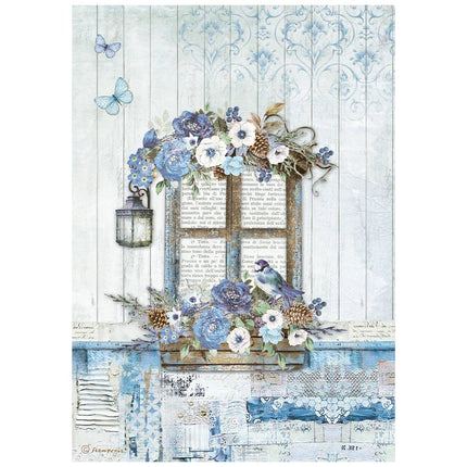 A4 Rice paper packed - Blue Land window