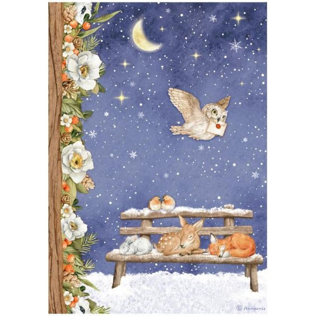 A4 Rice paper packed - Winter Valley sweet night