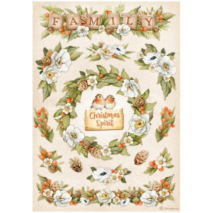 A4 Rice paper packed - Winter Valley family garlands