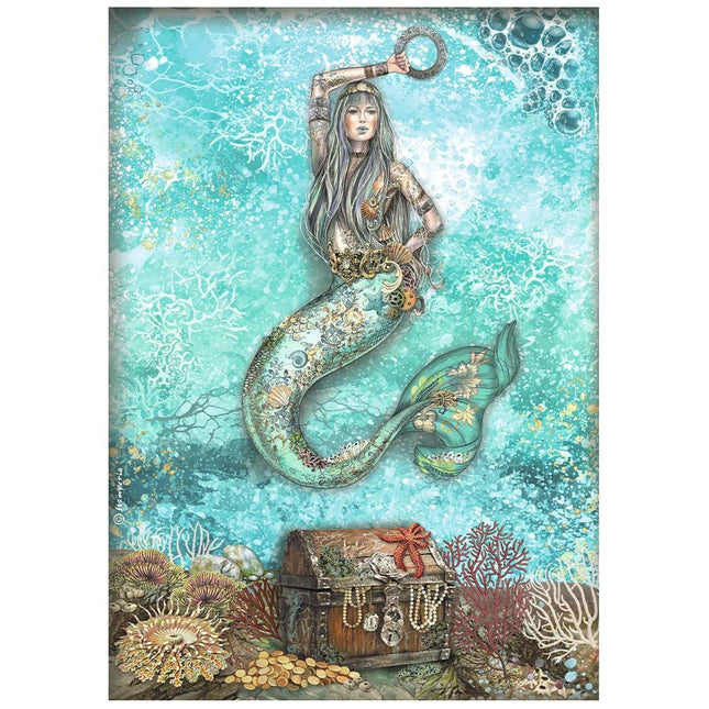 A4 Rice paper packed - Songs of the Sea mermaid