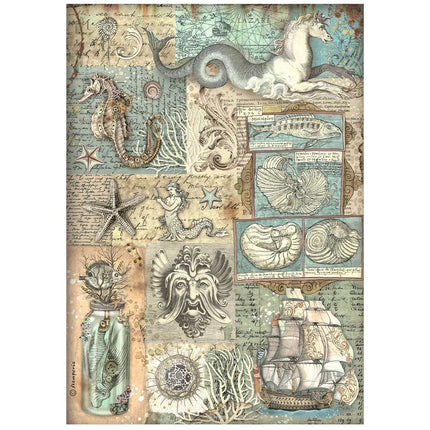 A4 Rice paper packed - Songs of the Sea texture