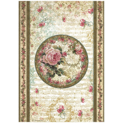 A4 Rice paper packed - Precious peony