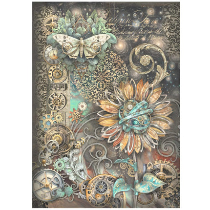 A4 Rice paper packed - Sir Vagabond in Fantasy World mechanical sunflower