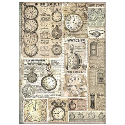 A4 Rice paper packed - Brocante Antiques clocks