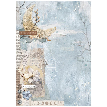 A4 Rice paper packed - Create Happiness Secret Diary moon